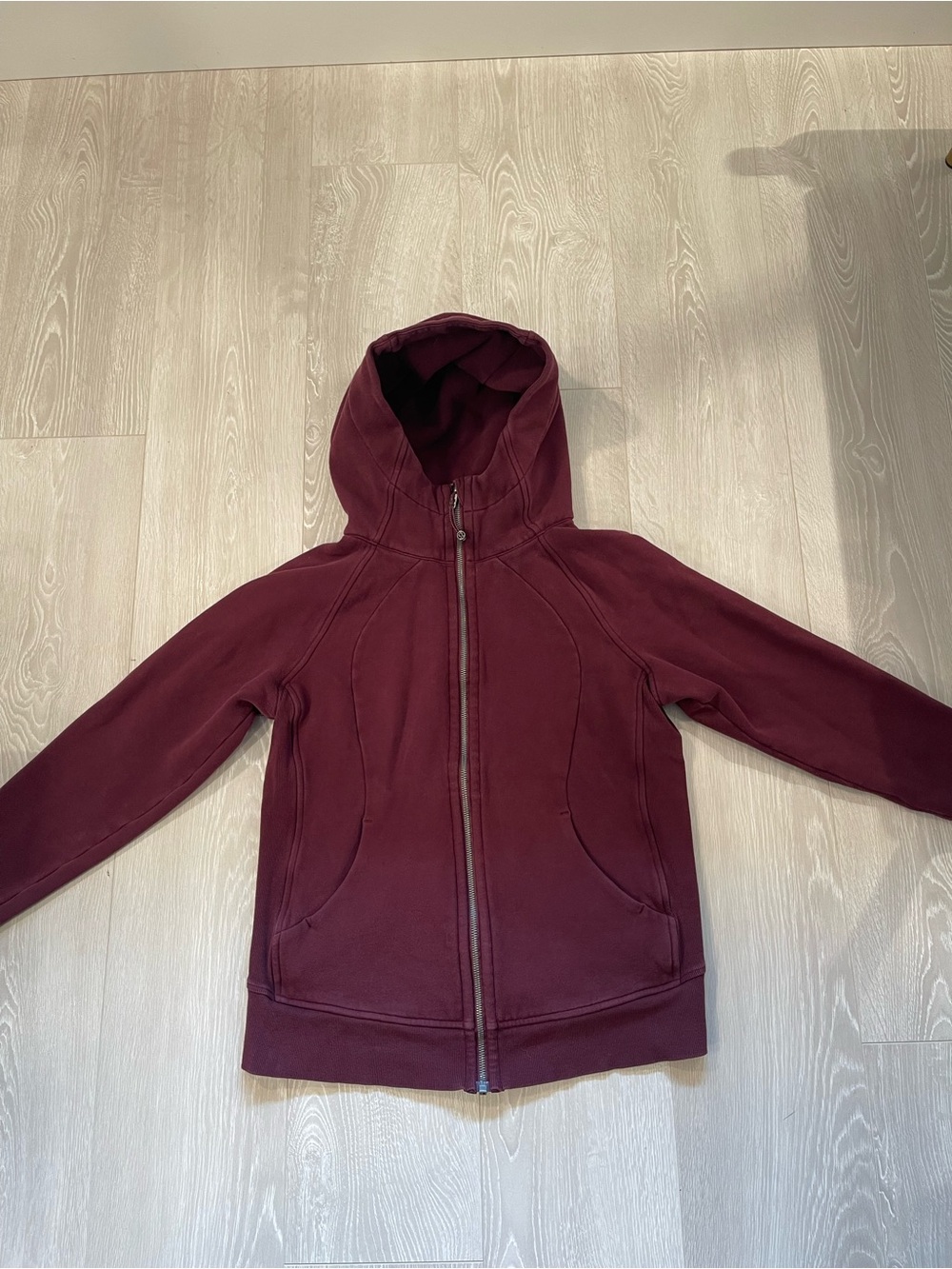 Lululemon Scuba Hoodie IV Garnet Maroon Burgundy size 10 - Picture 5 of 13